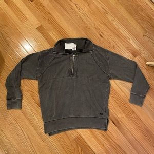 PINK Victoria’s Secret Gray Quarter Zip, XS